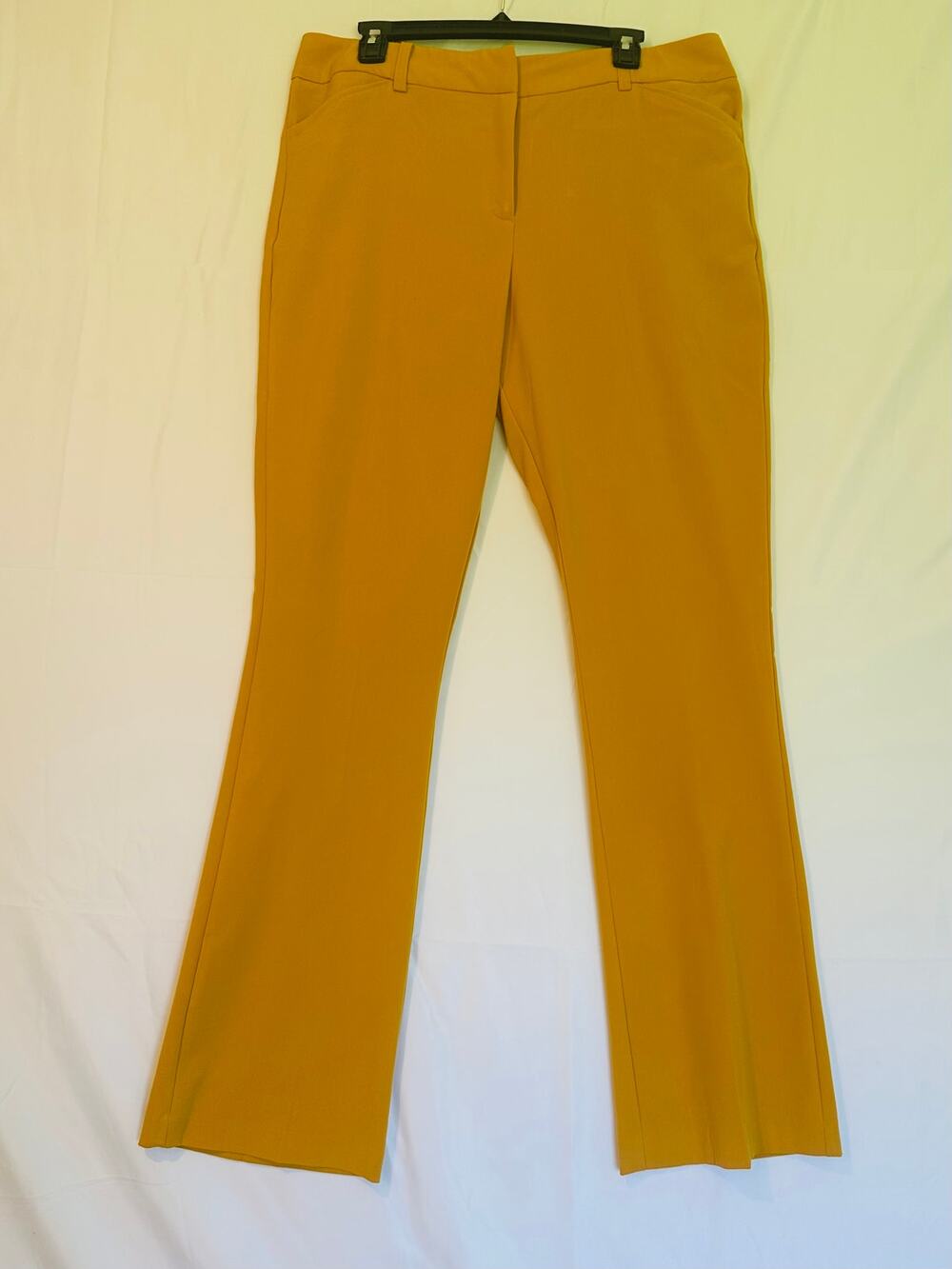 New York & Company Bootcut Pants 14 Tall Mustard Bootcut Stretch Career  Pants